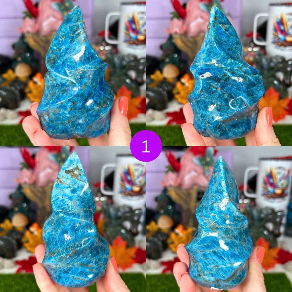 Blue Apatite Flames Flames MagiCandleSOS 1