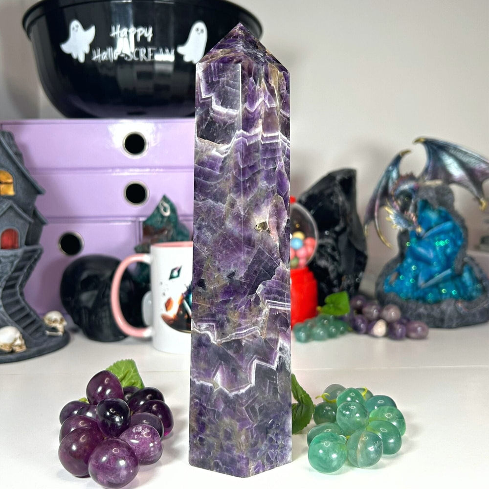 Dream Amethyst Large Tower - "Roman" Towers MagiCandleSOS