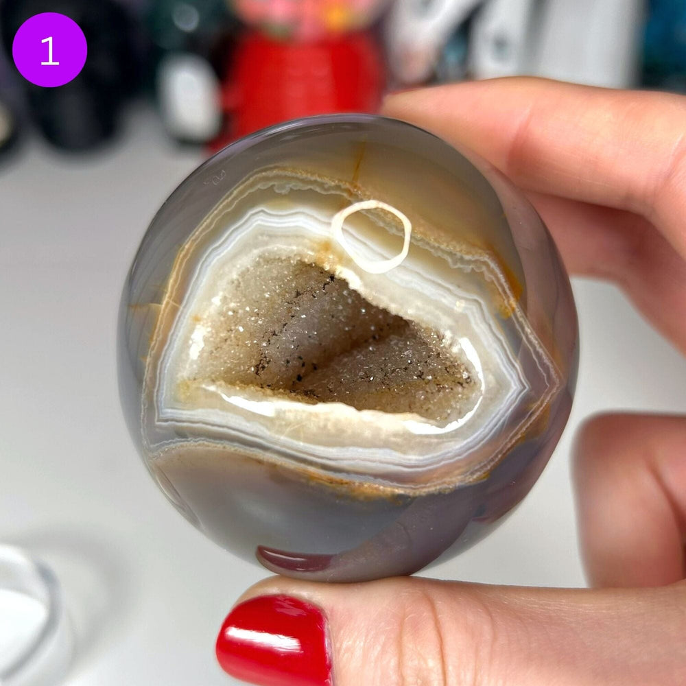 Druzy Agate Spheres Spheres MagiCandleSOS 1