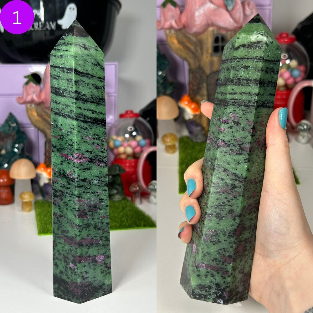 Ruby in Zoisite Large Towers Towers MagiCandleSOS 1