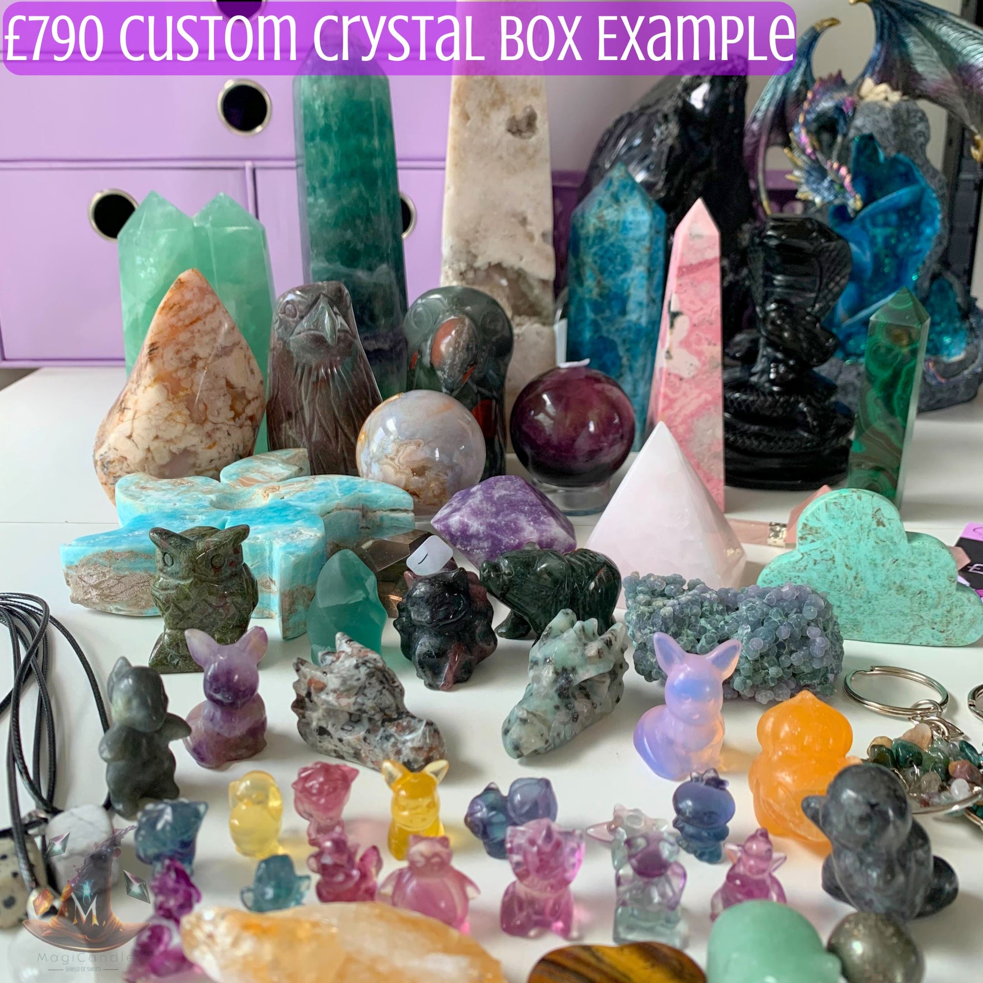 Custom Crystal Box - You Pack Your Own Mystery Crystal Box MagiCandleSOS