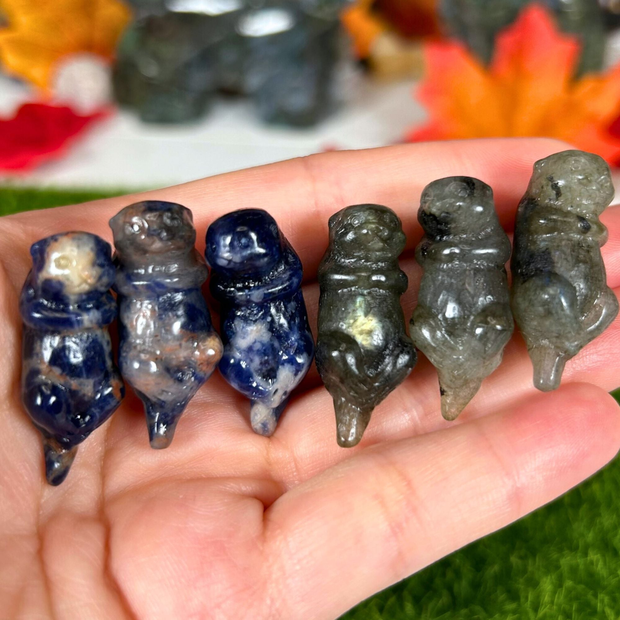 Crystal Otters - Labradorite & Sodalite