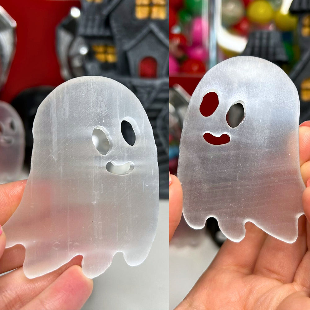 Selenite Ghost Carving