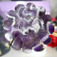 Amethyst Flower on Stand Freeforms MagiCandleSOS 