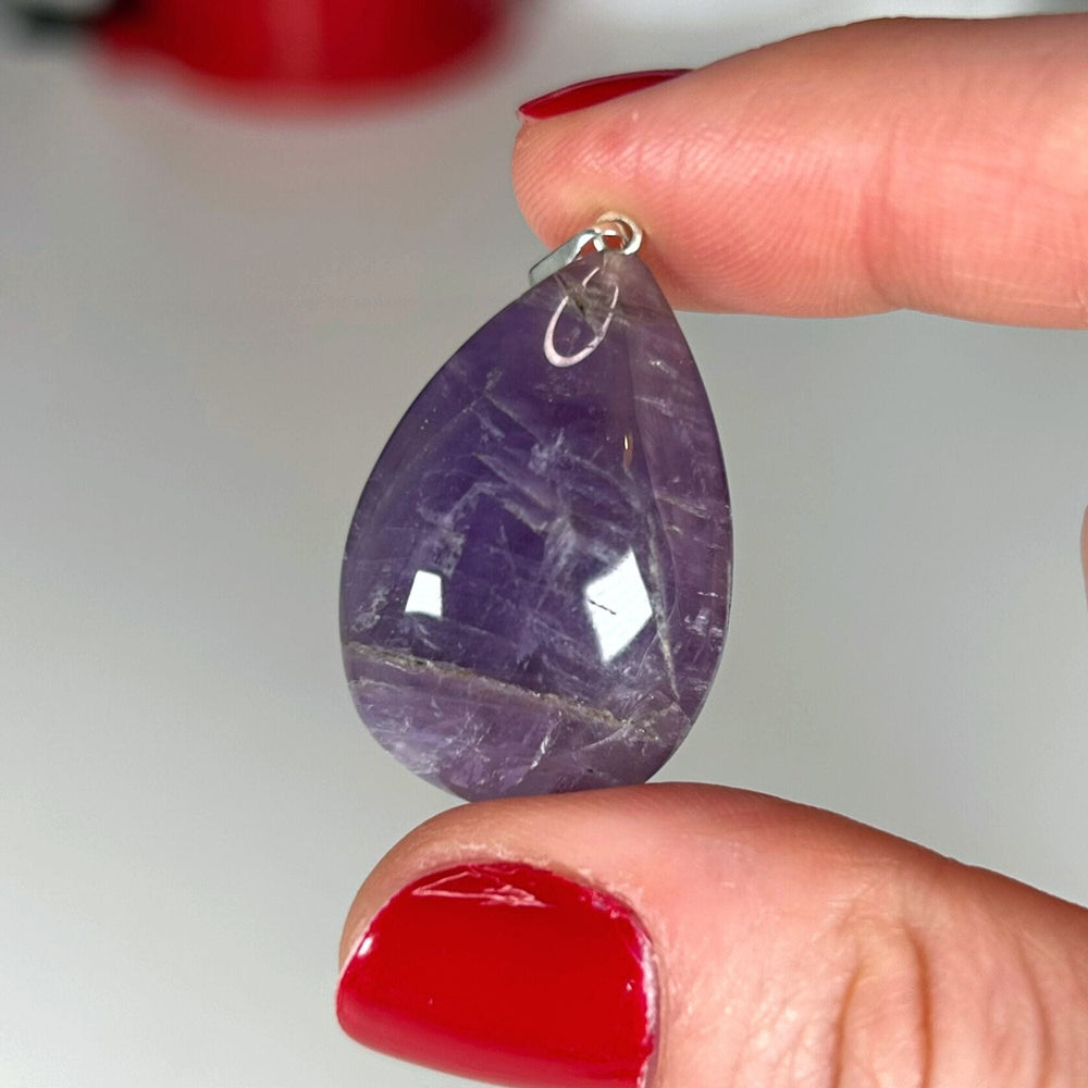 Amethyst Teardrop Pendant Necklaces Jewellery MagiCandleSOS 