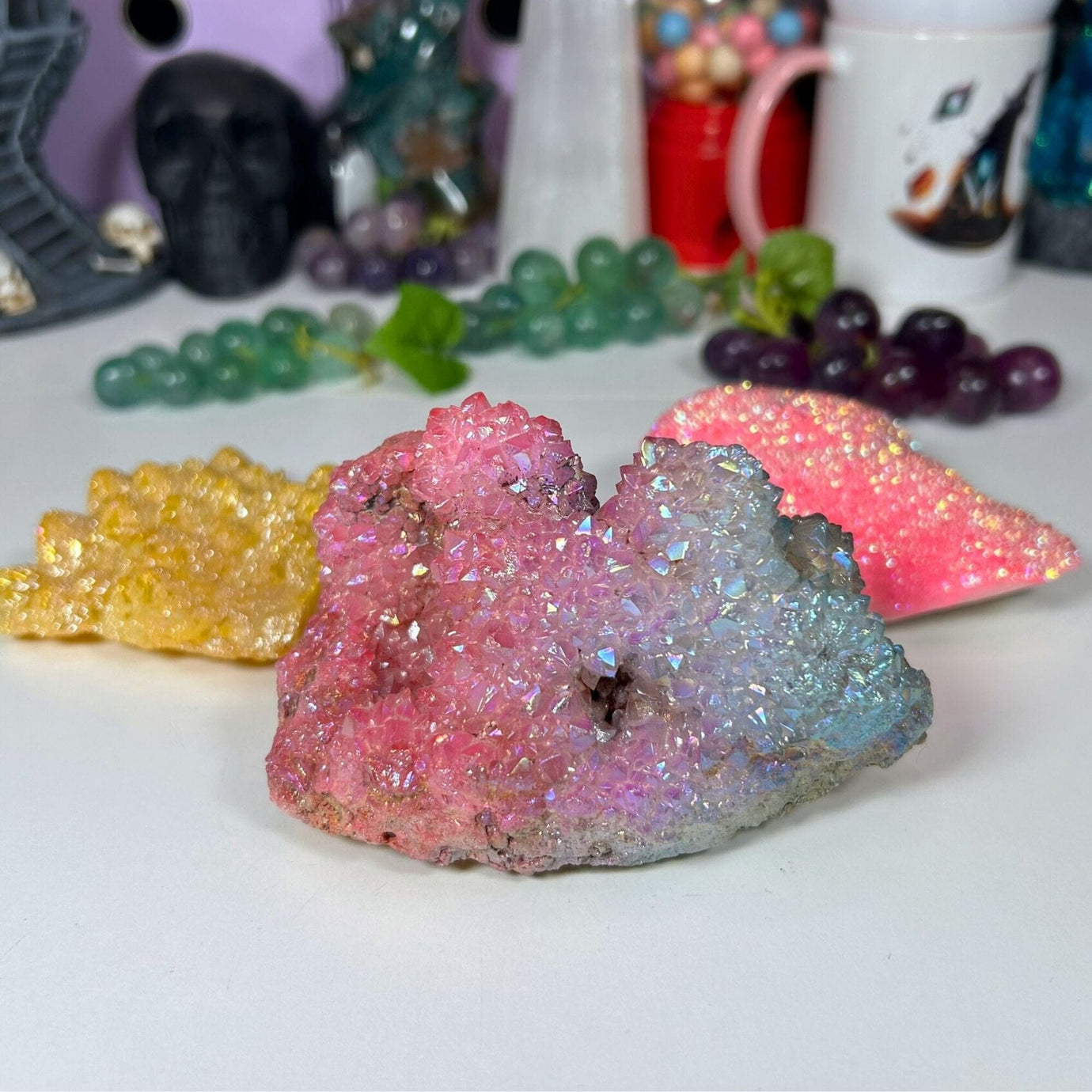 Aura Crystal Clusters - Coral Reefs Specimens MagiCandleSOS 