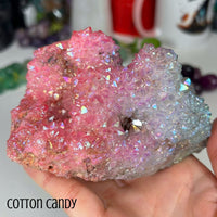 Aura Crystal Clusters - Coral Reefs Specimens MagiCandleSOS Cotton Candy 