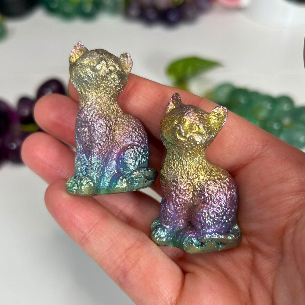 Bismuth Carvings Carvings MagiCandleSOS Cat 