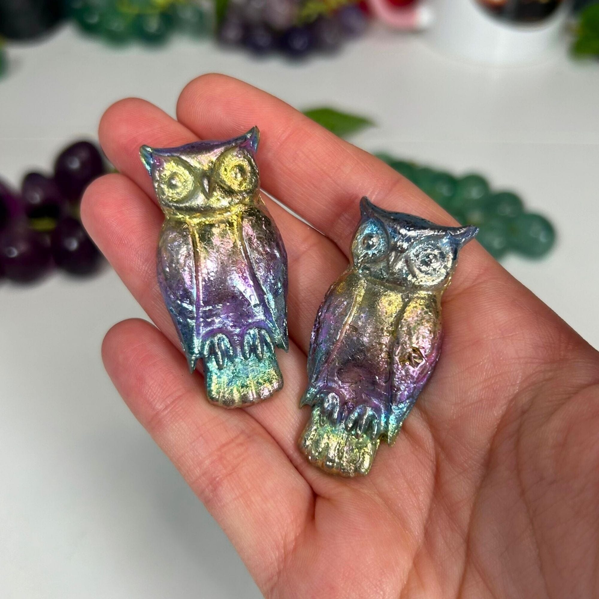 Bismuth Carvings Carvings MagiCandleSOS Owl 