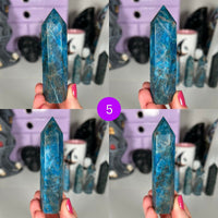 Blue Apatite Points MagiCandleSOS 