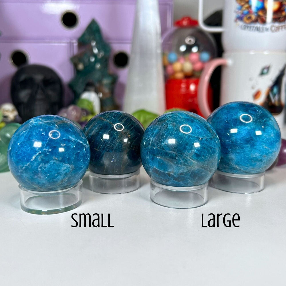 Blue Apatite Spheres Spheres MagiCandleSOS 