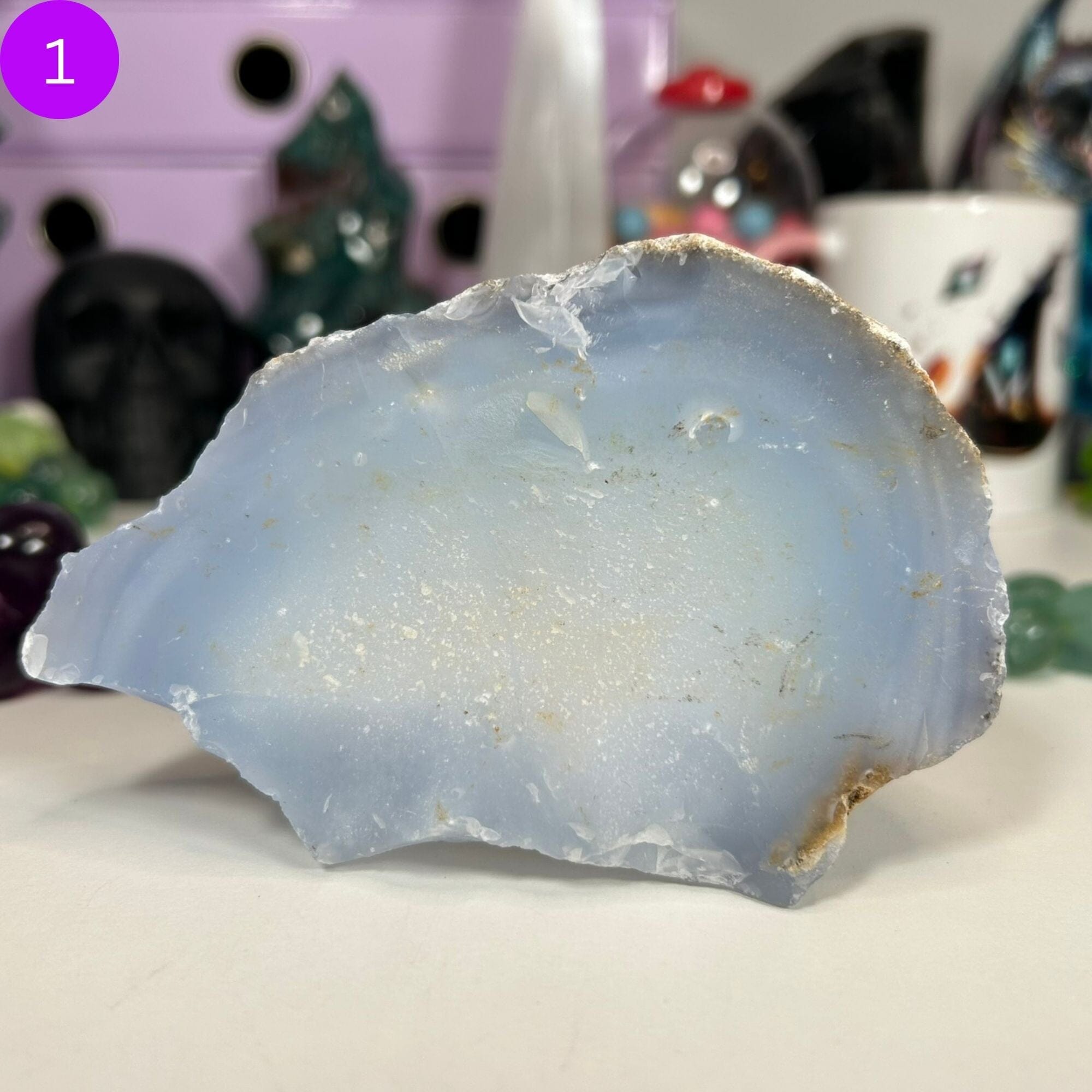 Blue Chalcedony Raw Chunks Raw MagiCandleSOS 1 