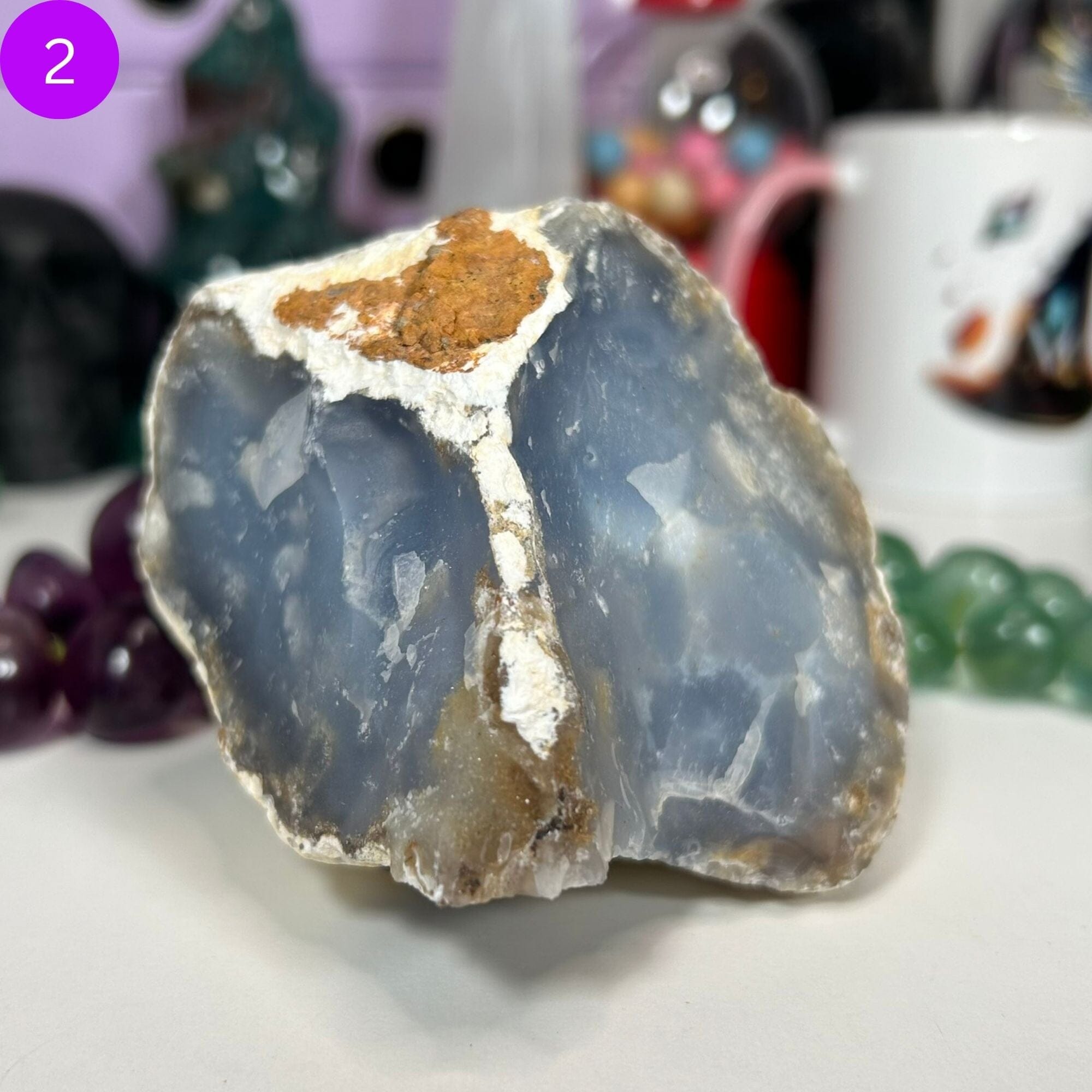 Blue Chalcedony Raw Chunks Raw MagiCandleSOS 2 