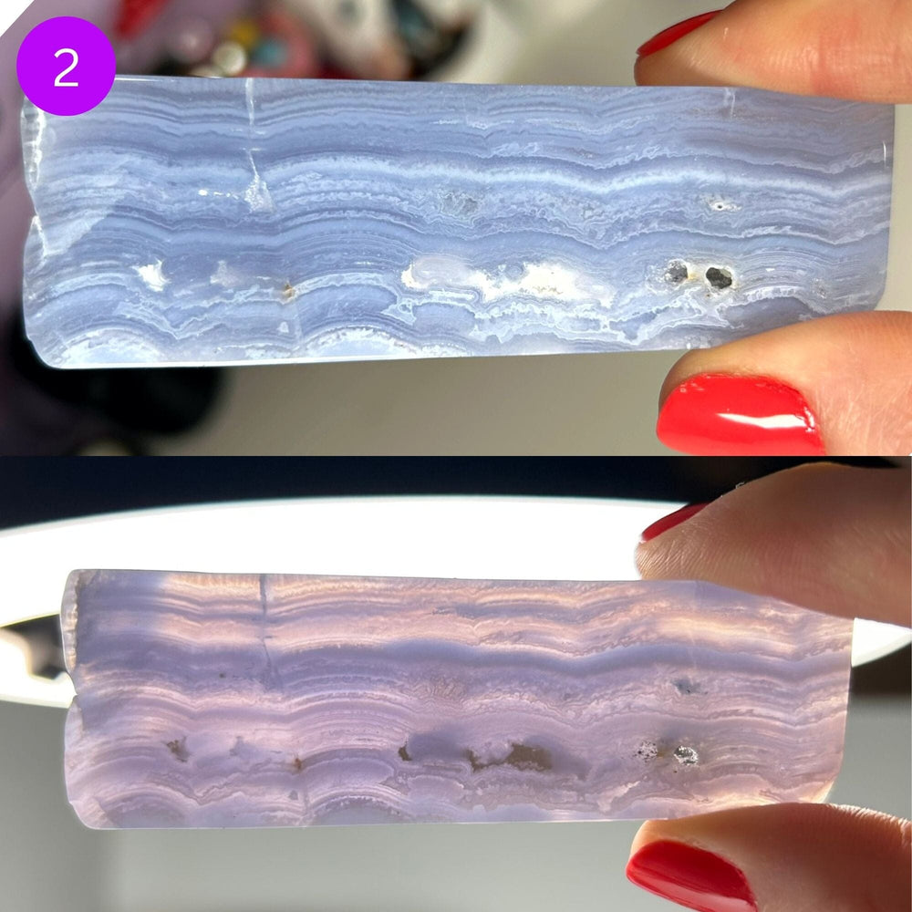 Blue Lace Agate Slices MagiCandleSOS 2 