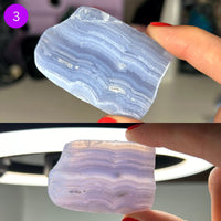 Blue Lace Agate Slices MagiCandleSOS 3 