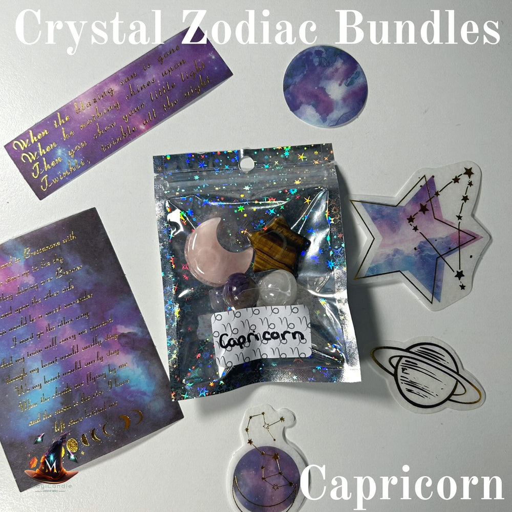 Capricorn Crystal Zodiac Bundle MagiCandleSOS 