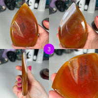 Carnelian Druzy Freeforms MagiCandleSOS 3 