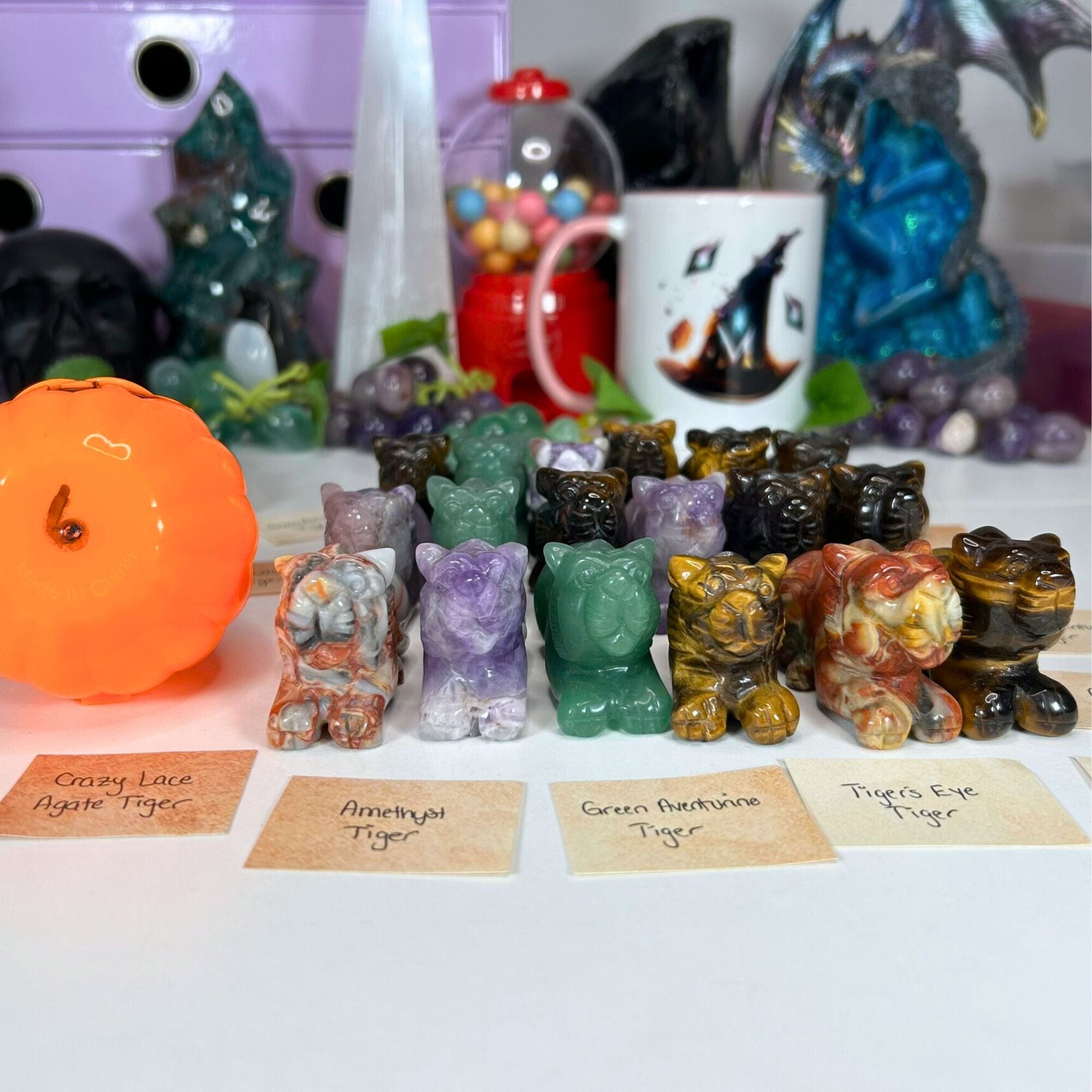 Carving Pumpkin Patch | Forest Vs. Safari Themed Mystery Crystal Carvings Bundles MagiCandleSOS 