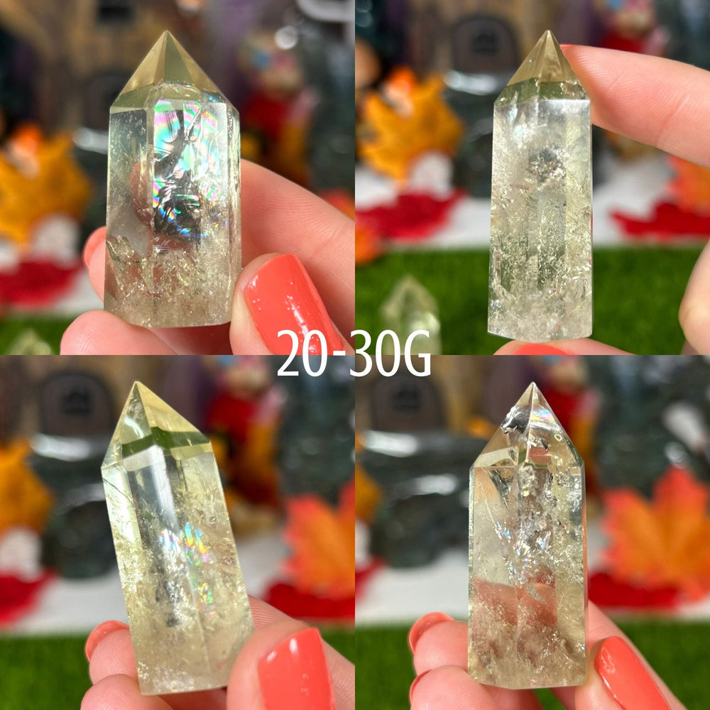 Citrine Points (Heat Treated) Towers MagiCandleSOS 20-30 Grams 