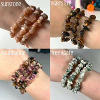 Crystal Chip Bracelet - Choose Your Own or Let The Tarot Decide! MagiCandleSOS Sunstone 