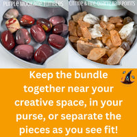 Crystal "Imagination Bag" - Crystal Bundle for Happiness and Creativity Bundles MagiCandleSOS 