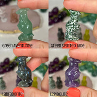 Crystal Kangaroo Carvings Carvings MagiCandleSOS Green Aventurine 