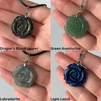 Crystal Rose Pendant Necklaces MagiCandleSOS 