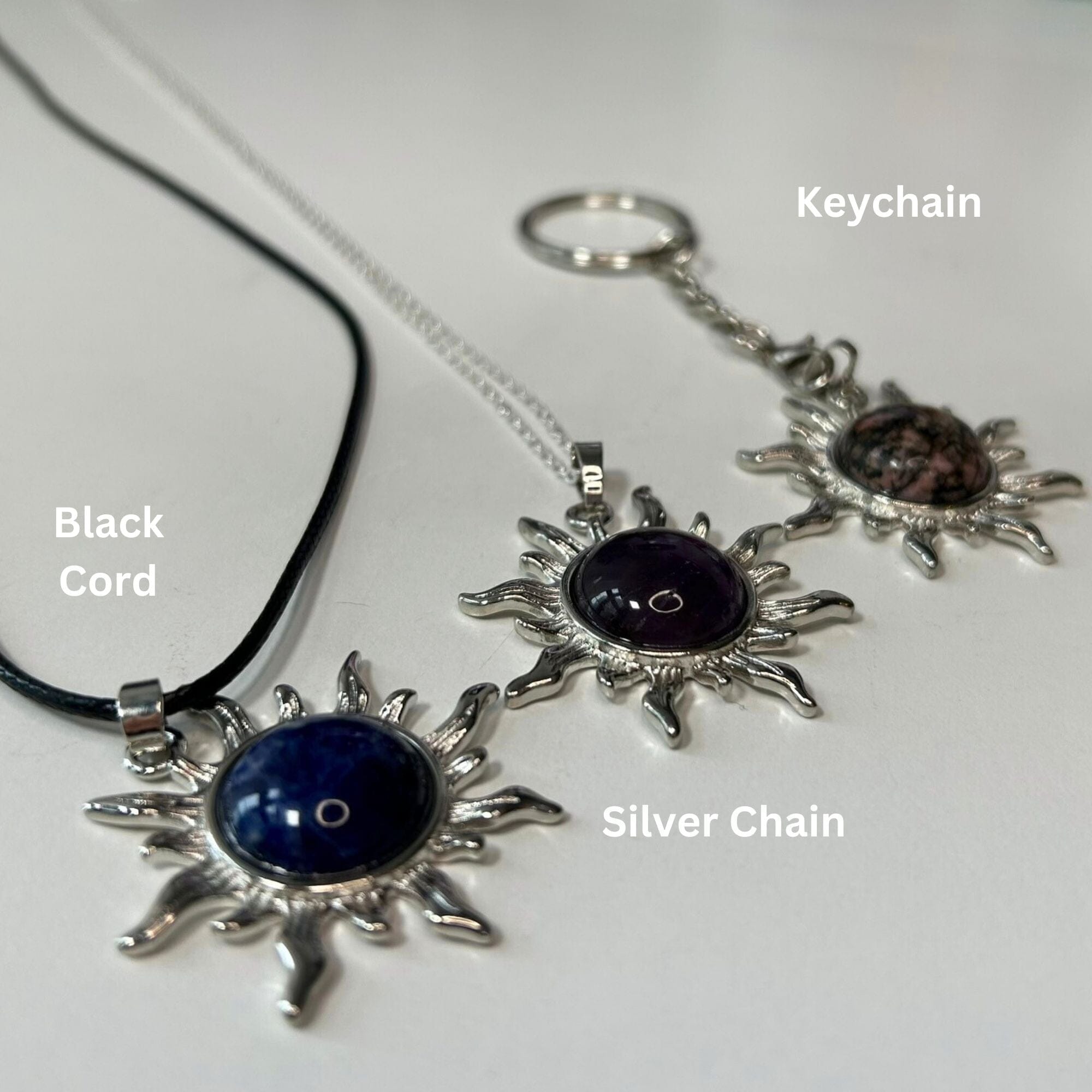 Crystal Sun Pendant Necklaces/Keychains Jewellery MagiCandleSOS 