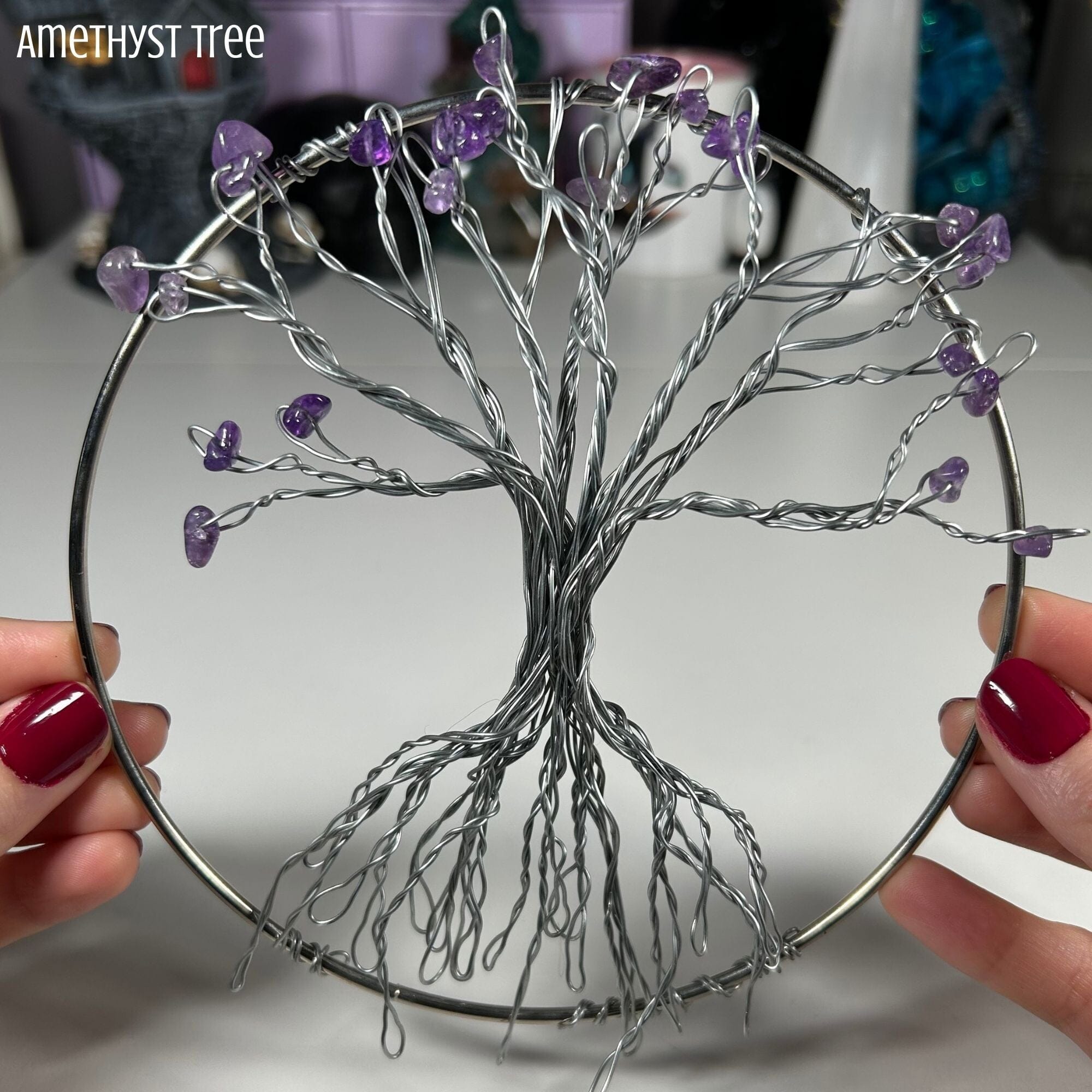 Crystal Wreaths Handcrafted by 8Moons MagiCandleSOS Amethyst Tree 