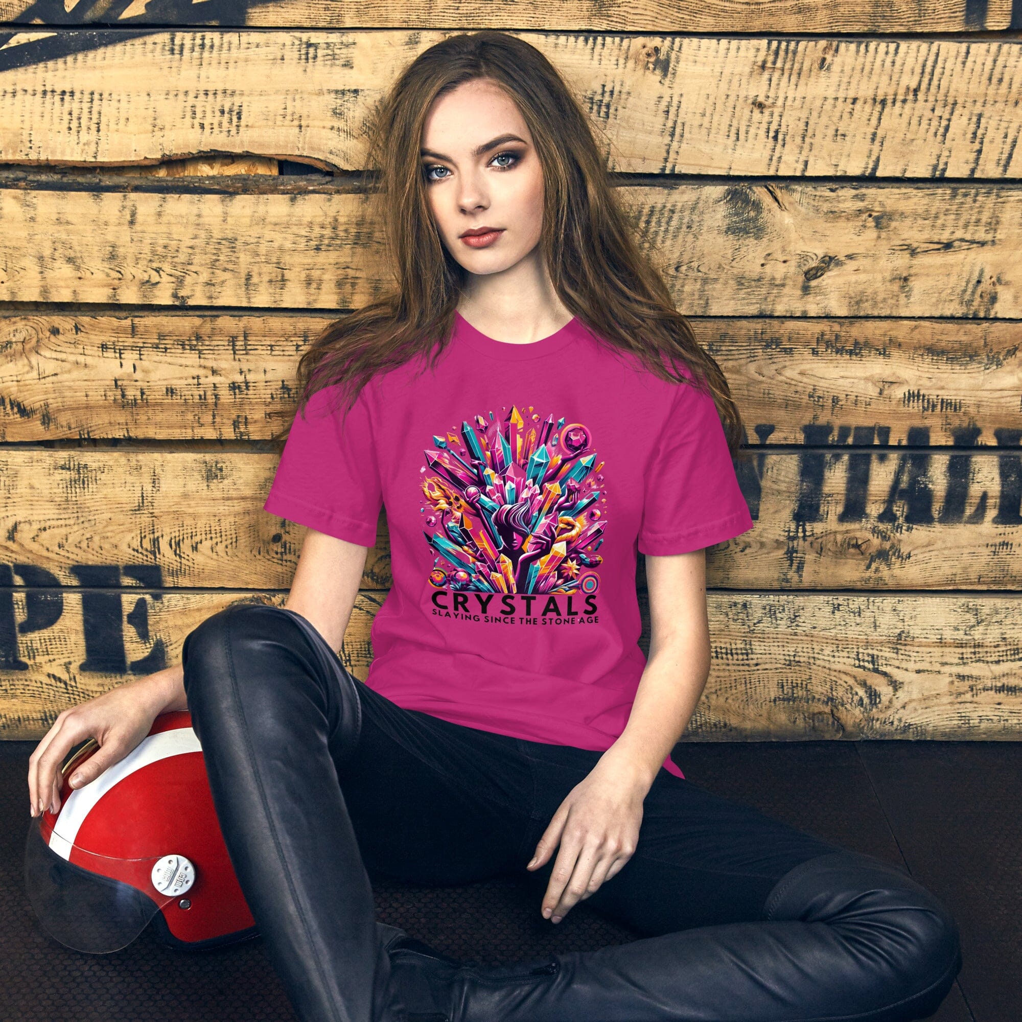 Crystals: Slaying Since the Stone Age T-Shirt MagiCandleSOS 