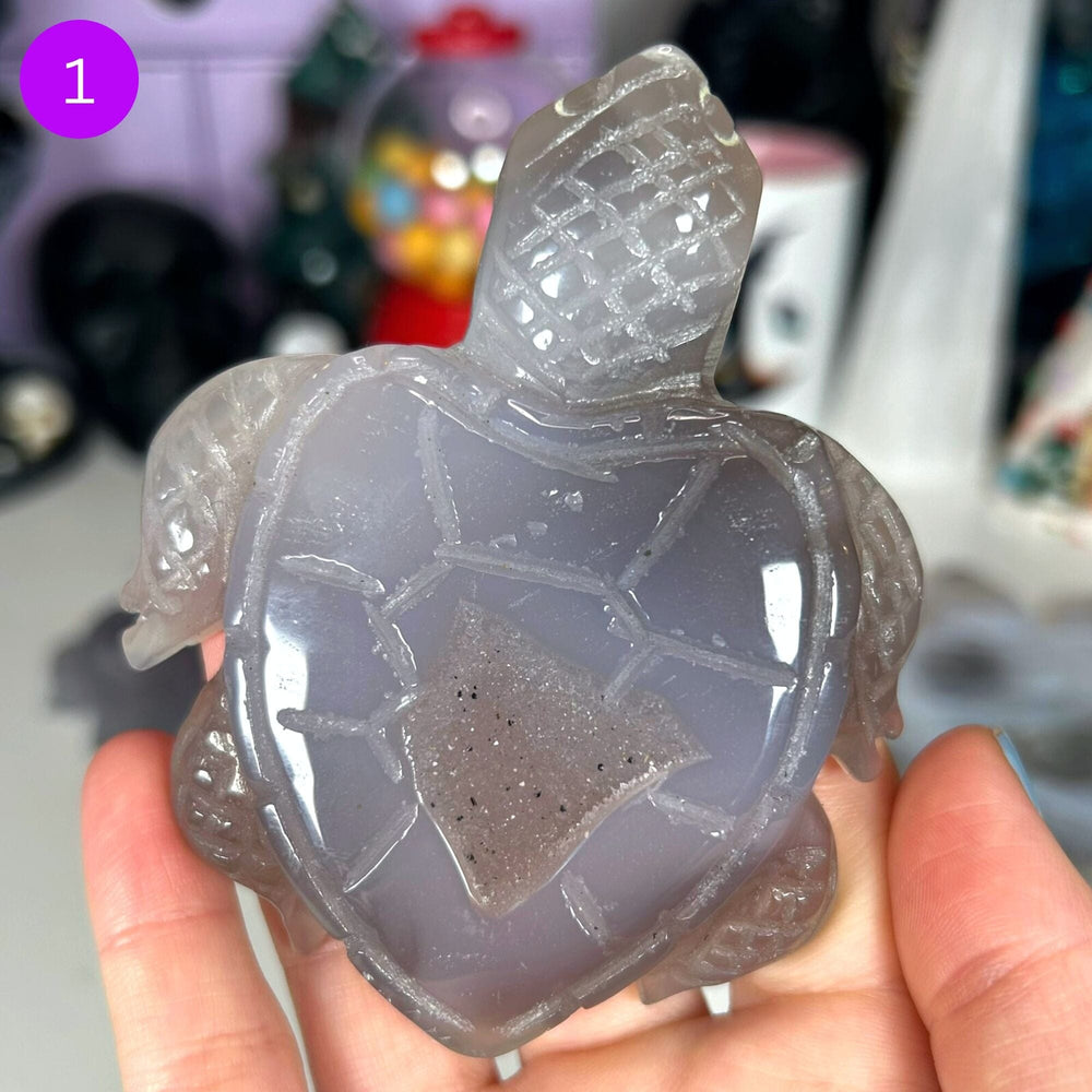 Druzy Agate Turtles MagiCandleSOS 1 