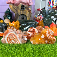 Flower Agate Clouds Carvings MagiCandleSOS 