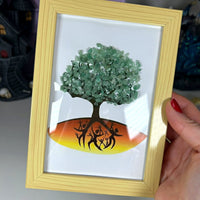 Framed Crystal Gem Trees Misc MagiCandleSOS Green Aventurine 