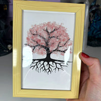 Framed Crystal Gem Trees Misc MagiCandleSOS Rose Quartz 