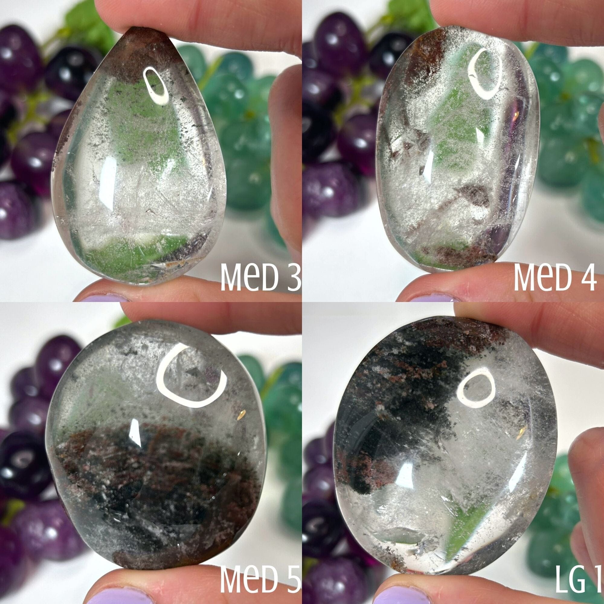 Garden Quartz Teardrops | Garden Quartz Palmstones Misc MagiCandleSOS Medium 3 