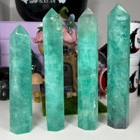 Green Fluorite Towers (Baha Blast) Towers MagiCandleSOS 