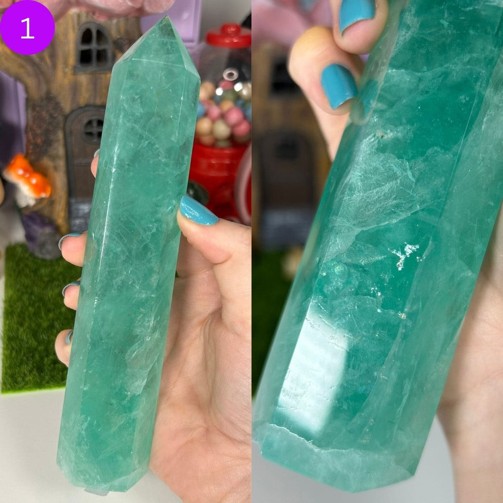 Green Fluorite Towers (Baha Blast) Towers MagiCandleSOS 