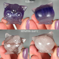 Jigglypuff - Pokemon Carvings MagiCandleSOS Fluorite 