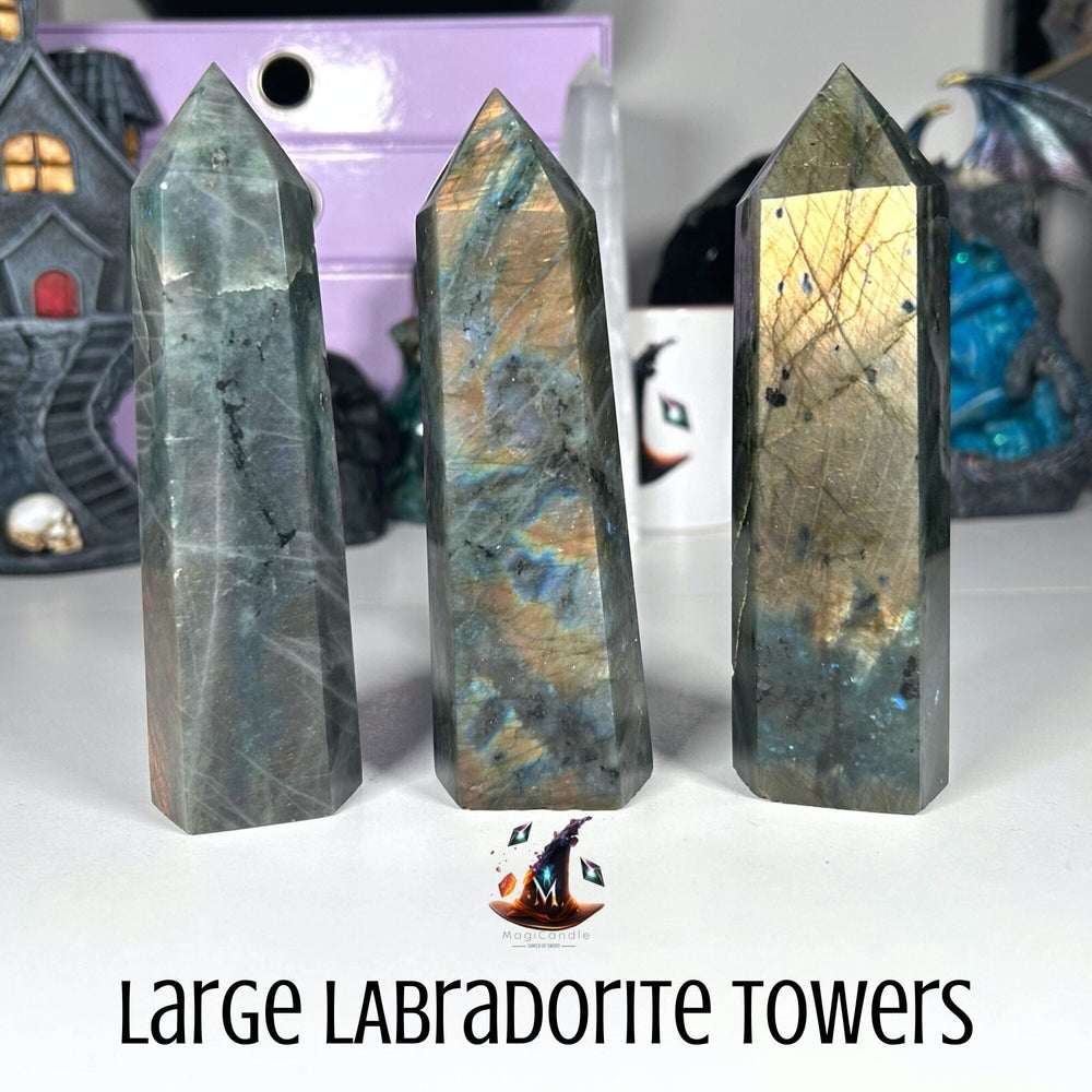 Labradorite Large Towers MagiCandleSOS 