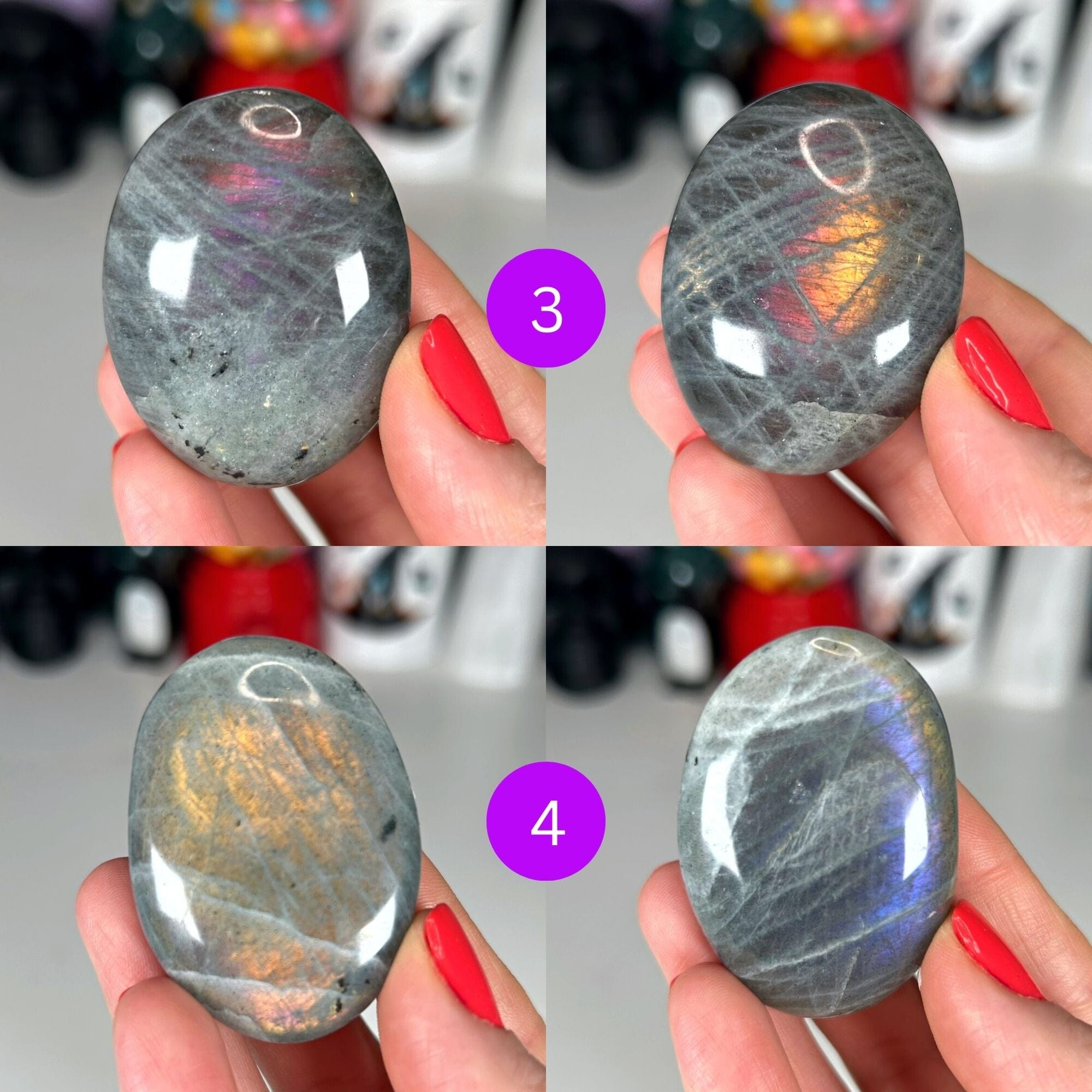 Labradorite Palm Stones MagiCandleSOS 3 