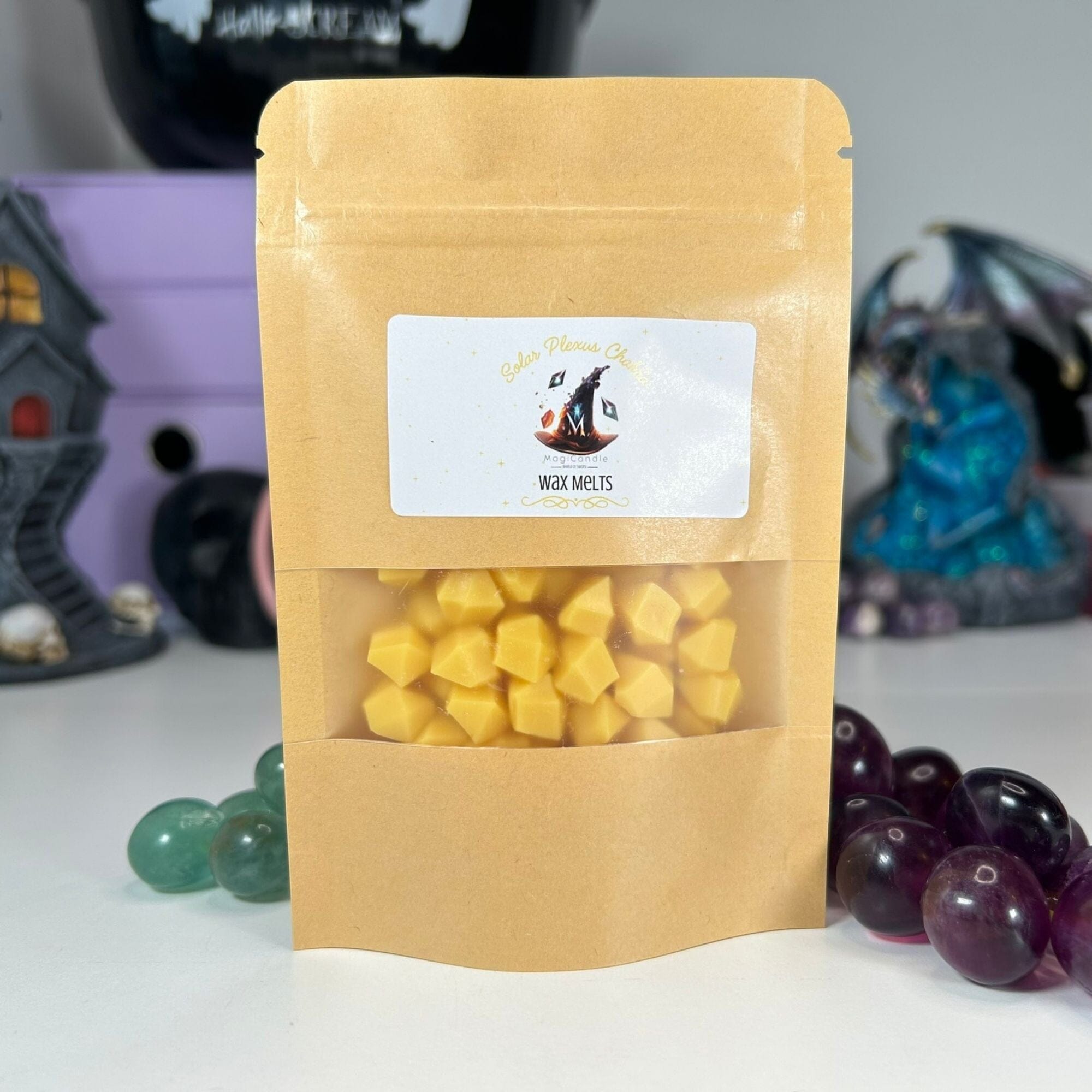 MagiCandle Chakra Inspired Wax Melts - 100% Soy Wax Melts Candles MagiCandleSOS Yellow - Solar Plexus Chakra 