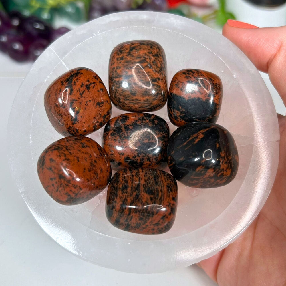 Mahogany Obsidian for Protection from Negative People MagiCandleTT 