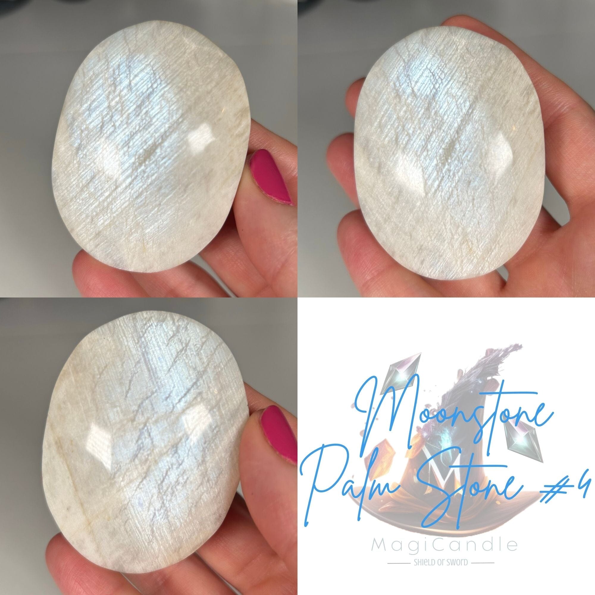 Moonstone Palmstones MagiCandleSOS 