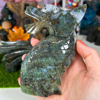 Moss Agate Chinese Dragon Triple Set - "Tayrn" Statement Pieces MagiCandleSOS 