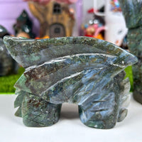 Moss Agate Chinese Dragon Triple Set - "Tayrn" Statement Pieces MagiCandleSOS 