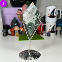 Moss Agate Diamonds Carvings MagiCandleSOS 1 