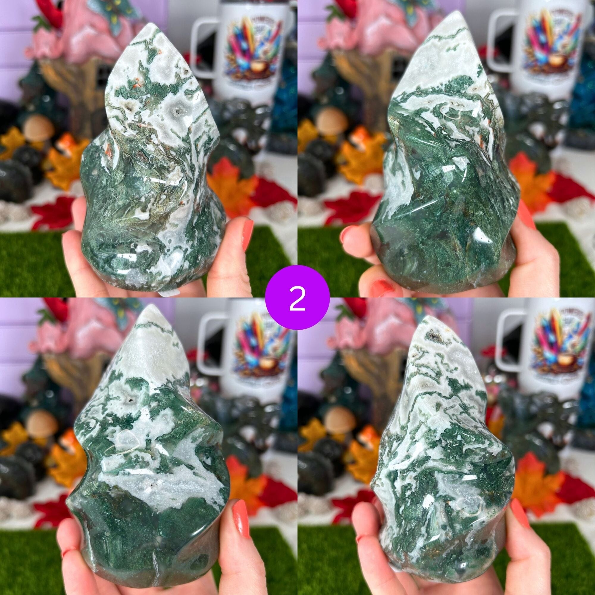 Moss Agate Flames Flames MagiCandleSOS 2 