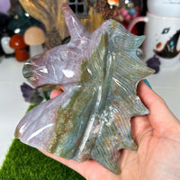 Ocean Jasper Unicorn Head - "Toto" Statement Pieces MagiCandleSOS 