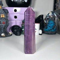 Purple Fluorite Large Tower - "Petunia" MagiCandleSOS 