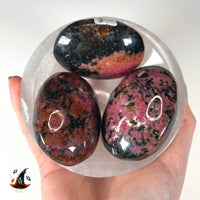 Rhodonite Palm Stones Palm Stones MagiCandleSOS 